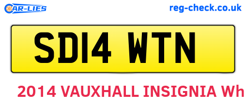 SD14WTN are the vehicle registration plates.