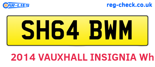 SH64BWM are the vehicle registration plates.