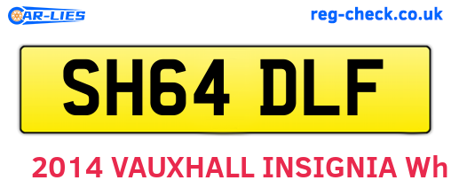 SH64DLF are the vehicle registration plates.