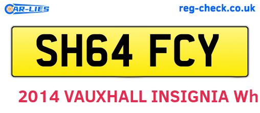 SH64FCY are the vehicle registration plates.
