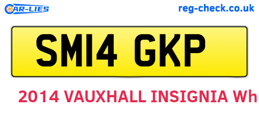 SM14GKP are the vehicle registration plates.