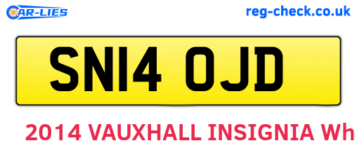SN14OJD are the vehicle registration plates.