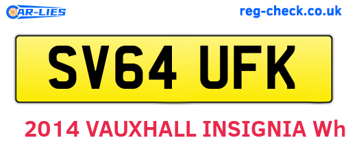 SV64UFK are the vehicle registration plates.
