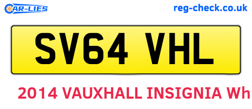 SV64VHL are the vehicle registration plates.