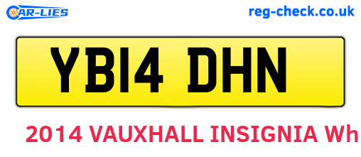 YB14DHN are the vehicle registration plates.