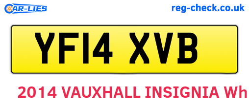 YF14XVB are the vehicle registration plates.