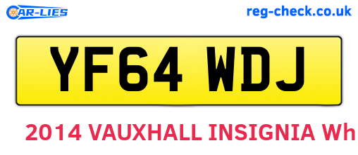 YF64WDJ are the vehicle registration plates.