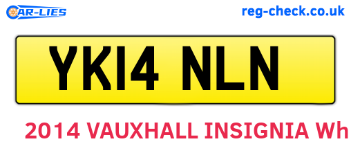 YK14NLN are the vehicle registration plates.