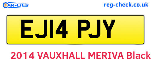 EJ14PJY are the vehicle registration plates.