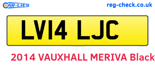 LV14LJC are the vehicle registration plates.