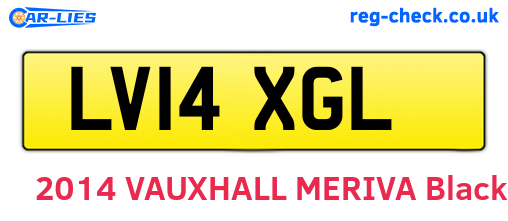 LV14XGL are the vehicle registration plates.