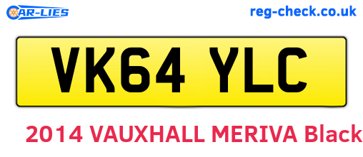 VK64YLC are the vehicle registration plates.