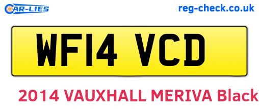 WF14VCD are the vehicle registration plates.