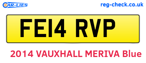 FE14RVP are the vehicle registration plates.