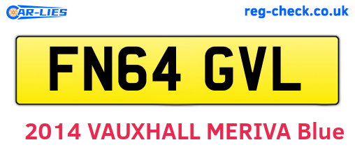 FN64GVL are the vehicle registration plates.