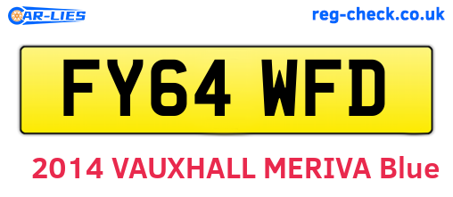 FY64WFD are the vehicle registration plates.