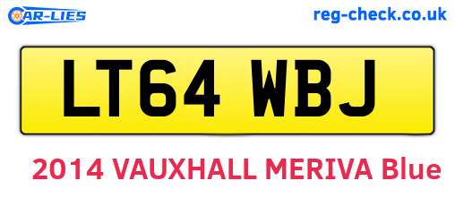 LT64WBJ are the vehicle registration plates.