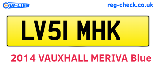 LV51MHK are the vehicle registration plates.