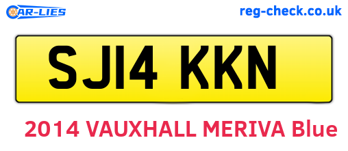 SJ14KKN are the vehicle registration plates.