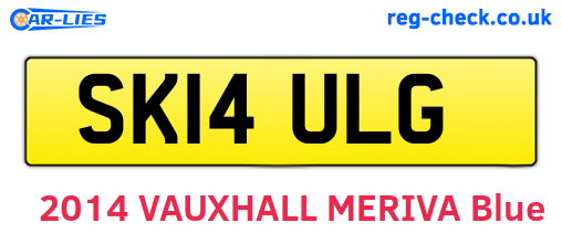 SK14ULG are the vehicle registration plates.