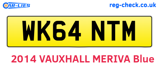 WK64NTM are the vehicle registration plates.