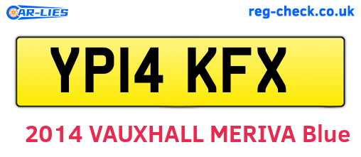 YP14KFX are the vehicle registration plates.