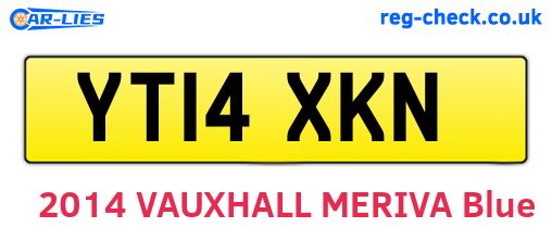 YT14XKN are the vehicle registration plates.