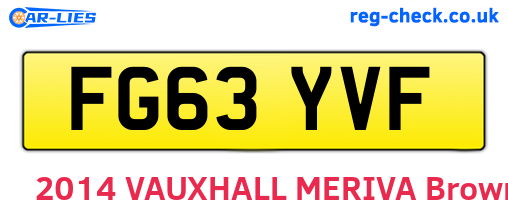 FG63YVF are the vehicle registration plates.