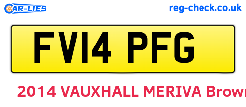 FV14PFG are the vehicle registration plates.