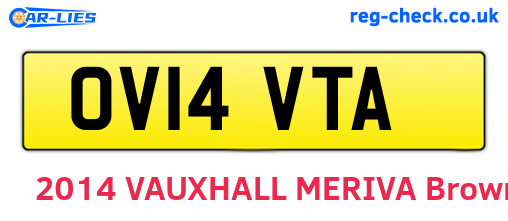 OV14VTA are the vehicle registration plates.
