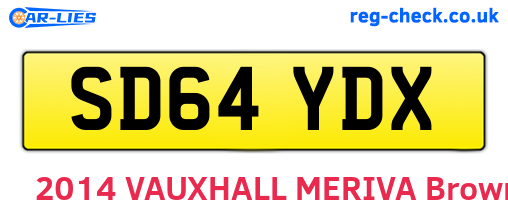 SD64YDX are the vehicle registration plates.