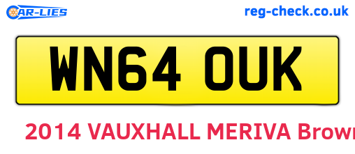 WN64OUK are the vehicle registration plates.