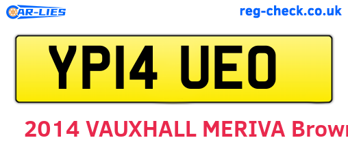 YP14UEO are the vehicle registration plates.