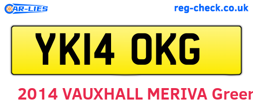 YK14OKG are the vehicle registration plates.
