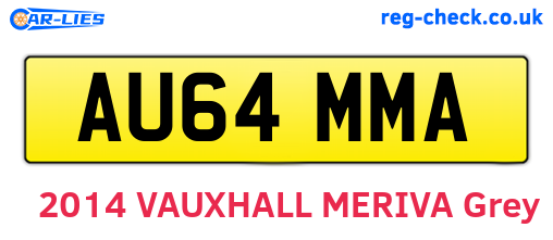 AU64MMA are the vehicle registration plates.