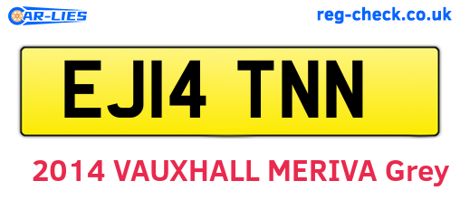 EJ14TNN are the vehicle registration plates.