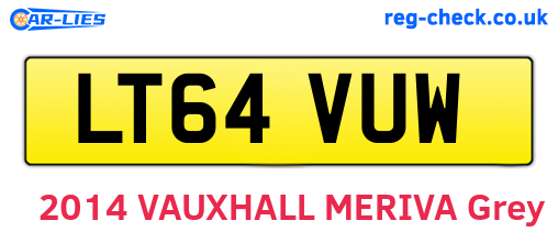 LT64VUW are the vehicle registration plates.