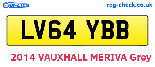 LV64YBB are the vehicle registration plates.