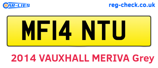 MF14NTU are the vehicle registration plates.