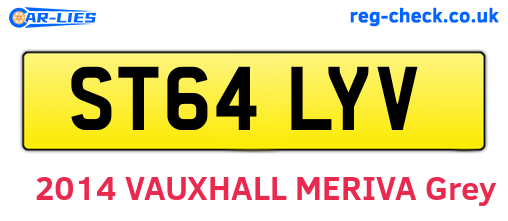 ST64LYV are the vehicle registration plates.