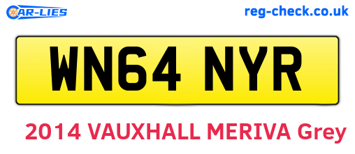 WN64NYR are the vehicle registration plates.