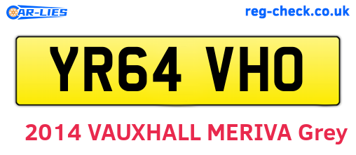 YR64VHO are the vehicle registration plates.