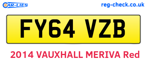FY64VZB are the vehicle registration plates.