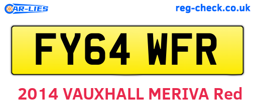 FY64WFR are the vehicle registration plates.