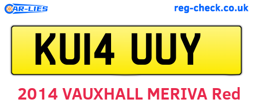 KU14UUY are the vehicle registration plates.