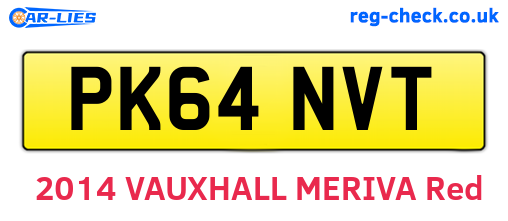 PK64NVT are the vehicle registration plates.