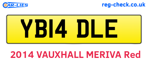 YB14DLE are the vehicle registration plates.
