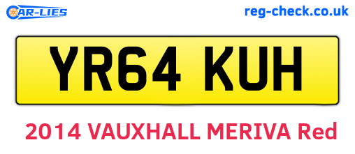 YR64KUH are the vehicle registration plates.