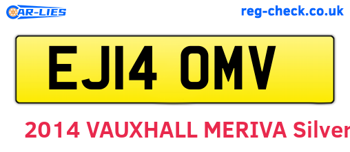 EJ14OMV are the vehicle registration plates.