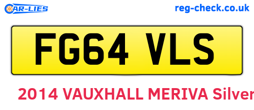 FG64VLS are the vehicle registration plates.